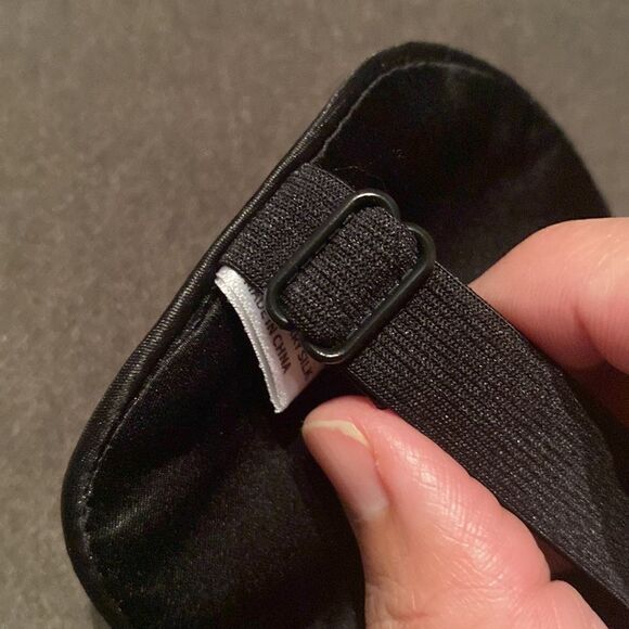 Mission Sweet 100% Mulberry Silk Eye Mask Sleep Mask Blindfold Silver Grey NEW - Picture 5 of 6